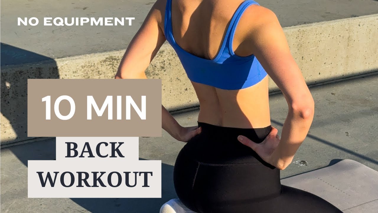 10 MIN BACK WORKOUT | Burn Back Fat | Upper & Lower Back, Shoulders / No Equipment