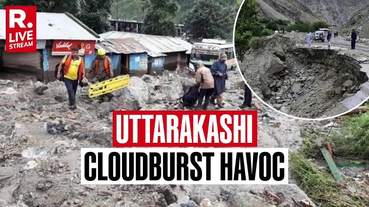Uttarkashi Cloudburst: Several Went Missing After Flash Flood, Rescue Op By SDRF & NDRF | LIVE