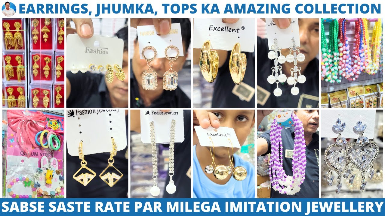 Latest Collection of Earrings, Jhumka & Imitation Jewellery at the Cheapest Rate in Kolkata