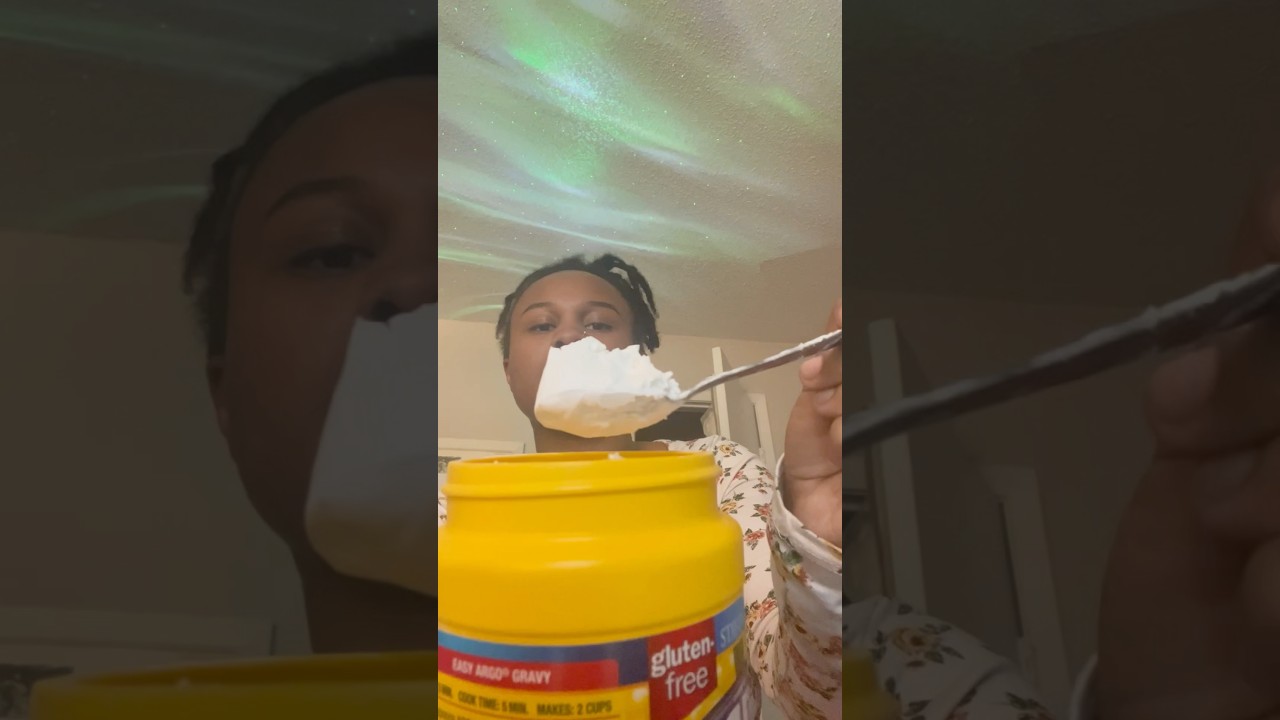 FRESH ARGO CORNSTARCH #argo #asmr #mukbang #shorts #cornstarch #starch