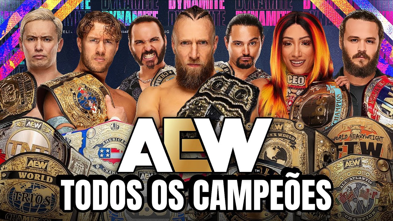 CAMPEÕES DE TODOS OS TÍTULOS DA AEW (2019-2024) atualizado