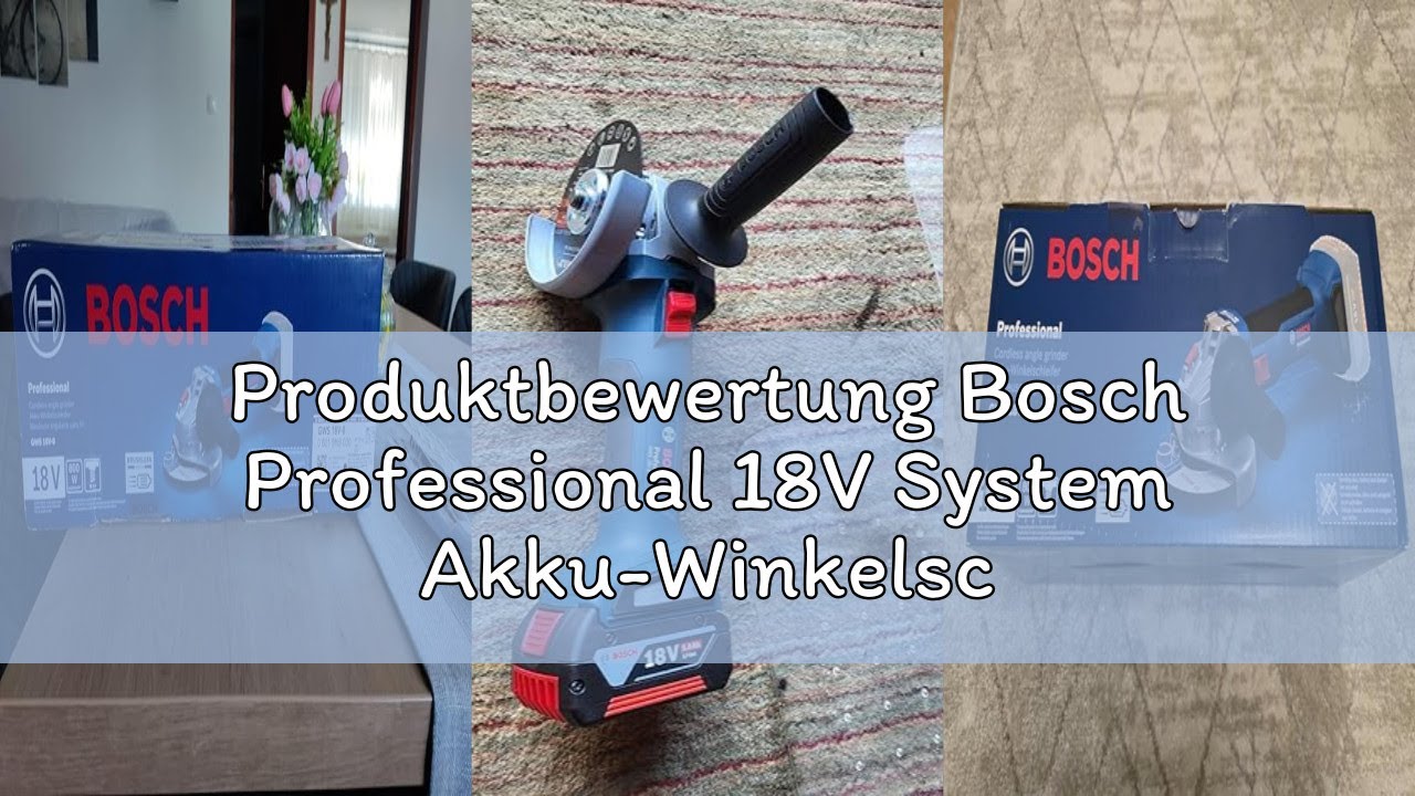Produktbewertung Bosch Professional 18V System Akku-Winkelschleifer GWS 18V-8 (Scheibendurchmesser 1