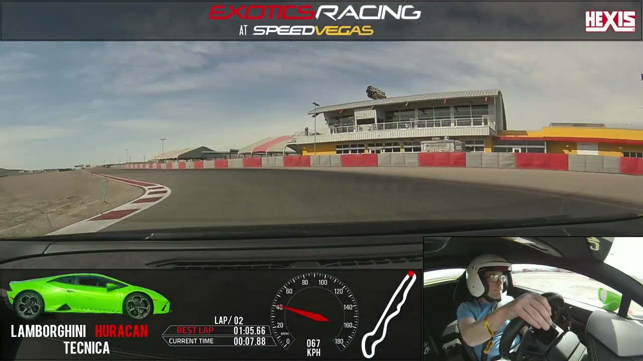 Speed Vegas Lamborghini Huracan Tecnica 7 laps  2-9-26 