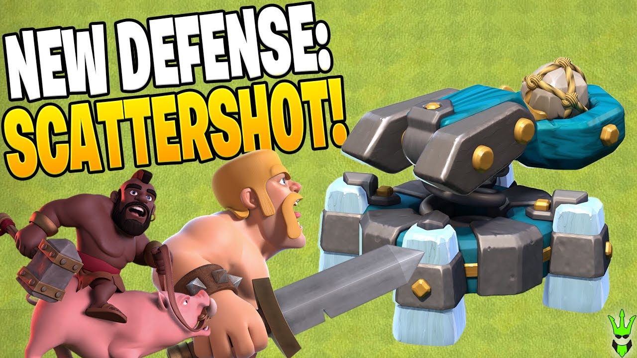ALL YOU NEED TO KNOW ABOUT THE SCATTERSHOT DEFENSE! - Clash of Clans