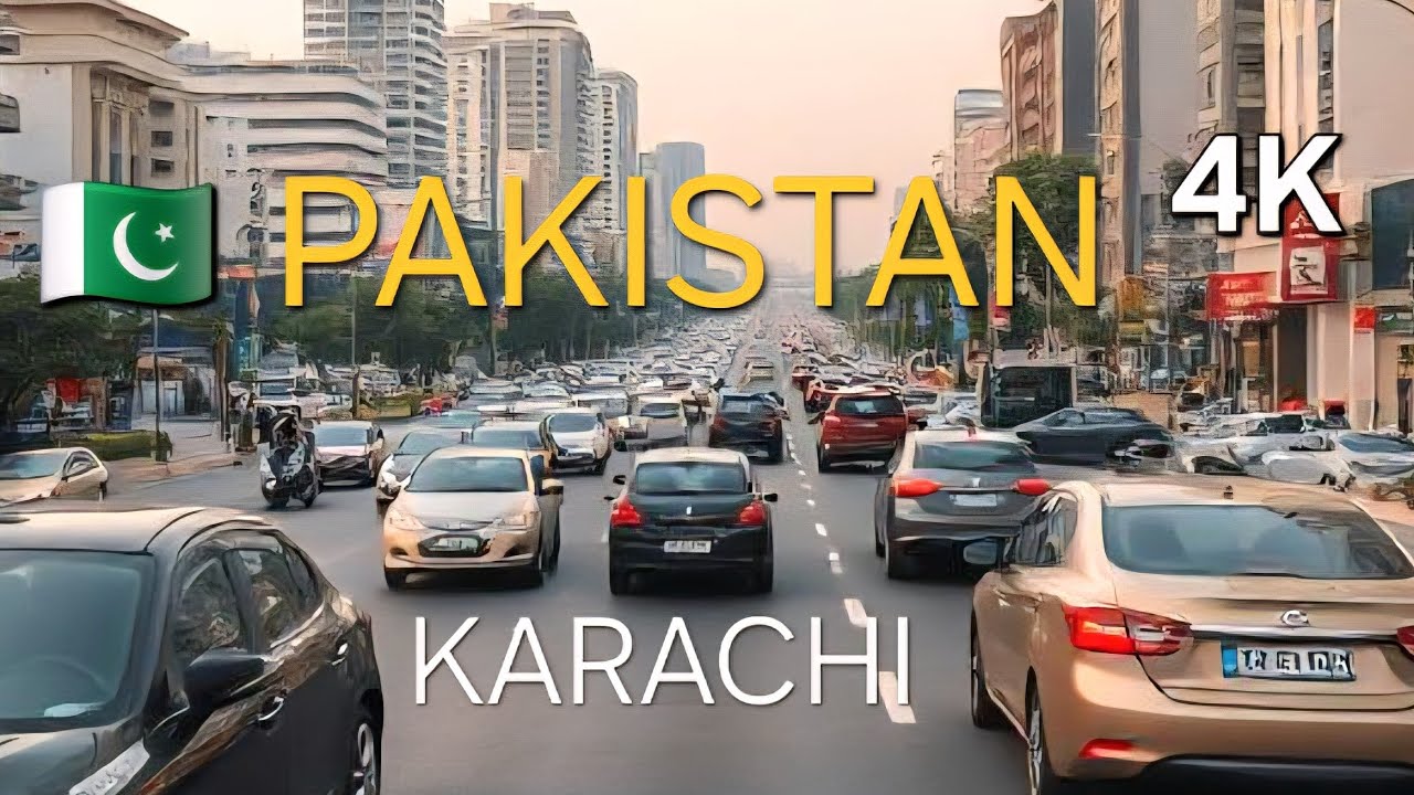 4K KARACHI Driving Tour - Pakistan&rsquo;s Most populated city Street View