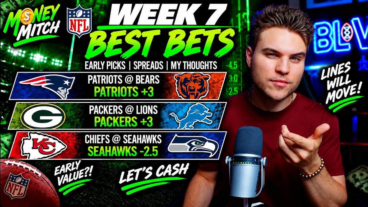 NFL Week 7 BETS to JUMP On Early! | NFL Betting Picks 2026