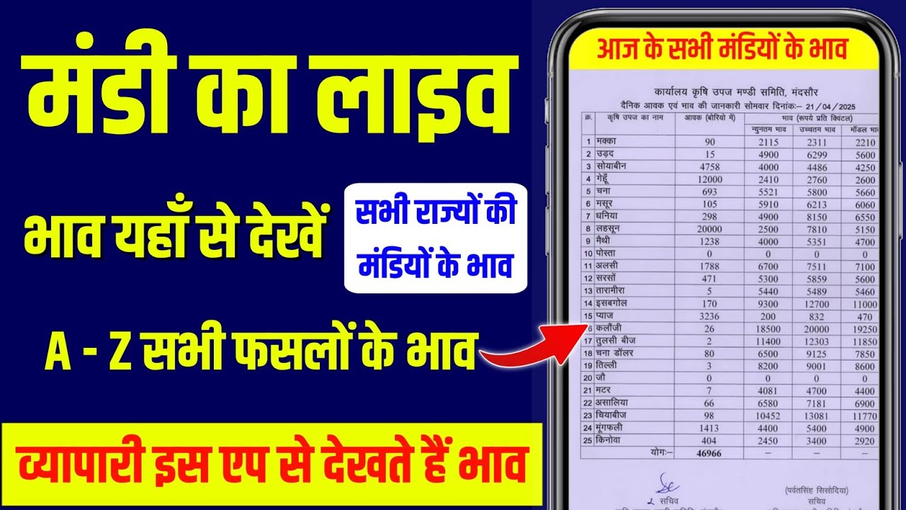 Mandi Ka Bhav Kaise Dekhe Mobile Se || Mandi Bhav Today || All India Mandi Rates