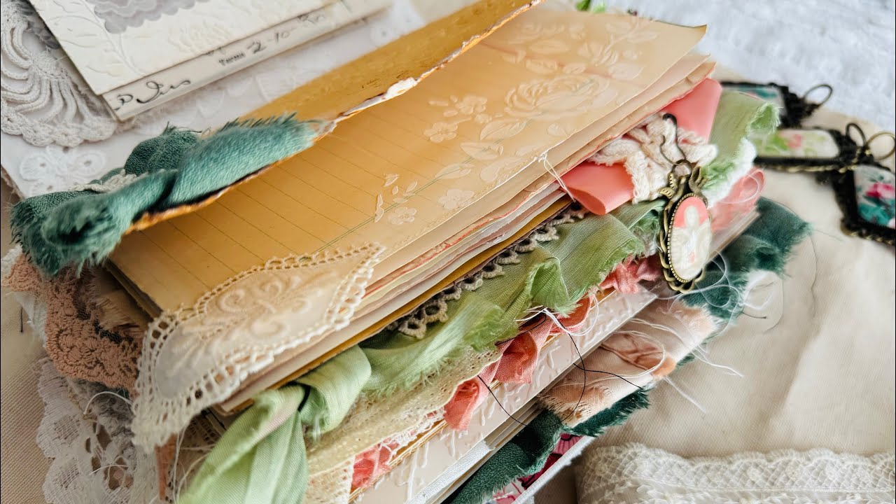 Journal Flipthrough | Artist in Bloom Journal | @amitybloom159 Inspired | Pink and Green | SOLD