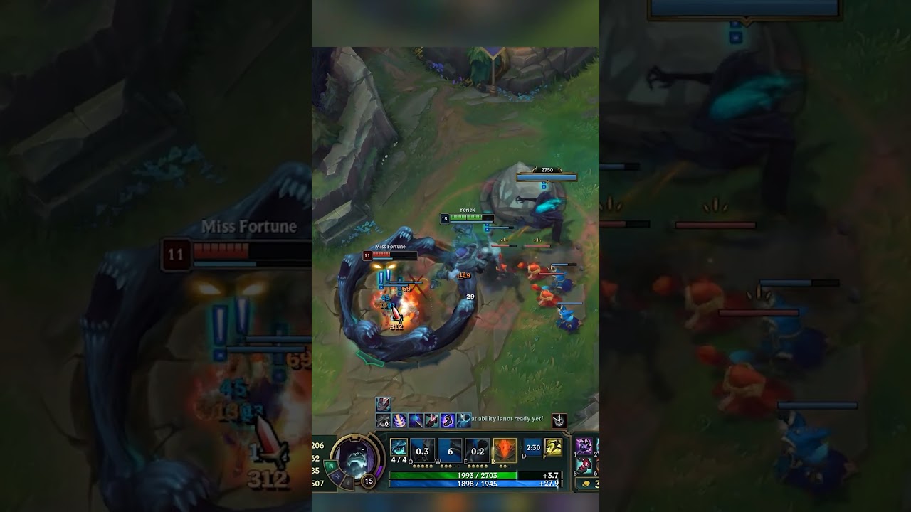Look How Aggressive AD, AP Yorick On Duty | Fight & Kill Secured! #leagueoflegends #yorick #shorts