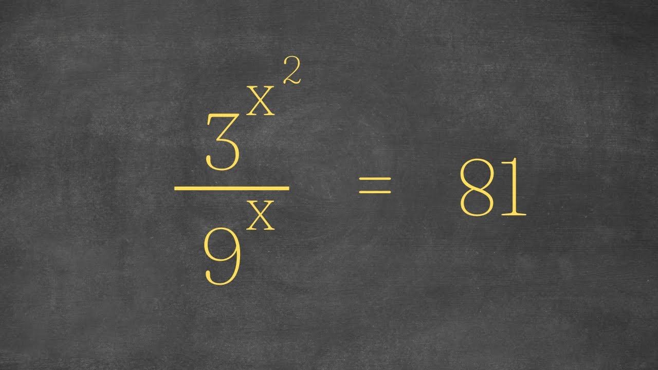 A Nice Exponential Equation