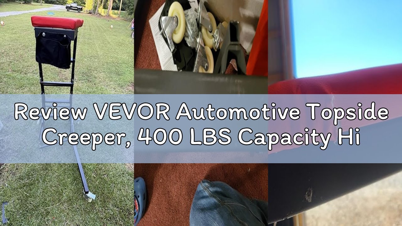 Review VEVOR Automotive Topside Creeper, 400 LBS Capacity High Creeper with 48
