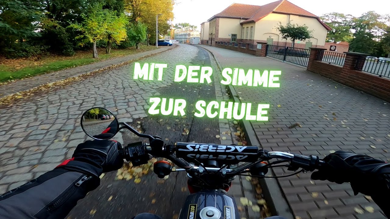 Mit der SIMSON zur SCHULE 🤓🎒 | Mein alltäglicher Schulweg | Motovlog #23