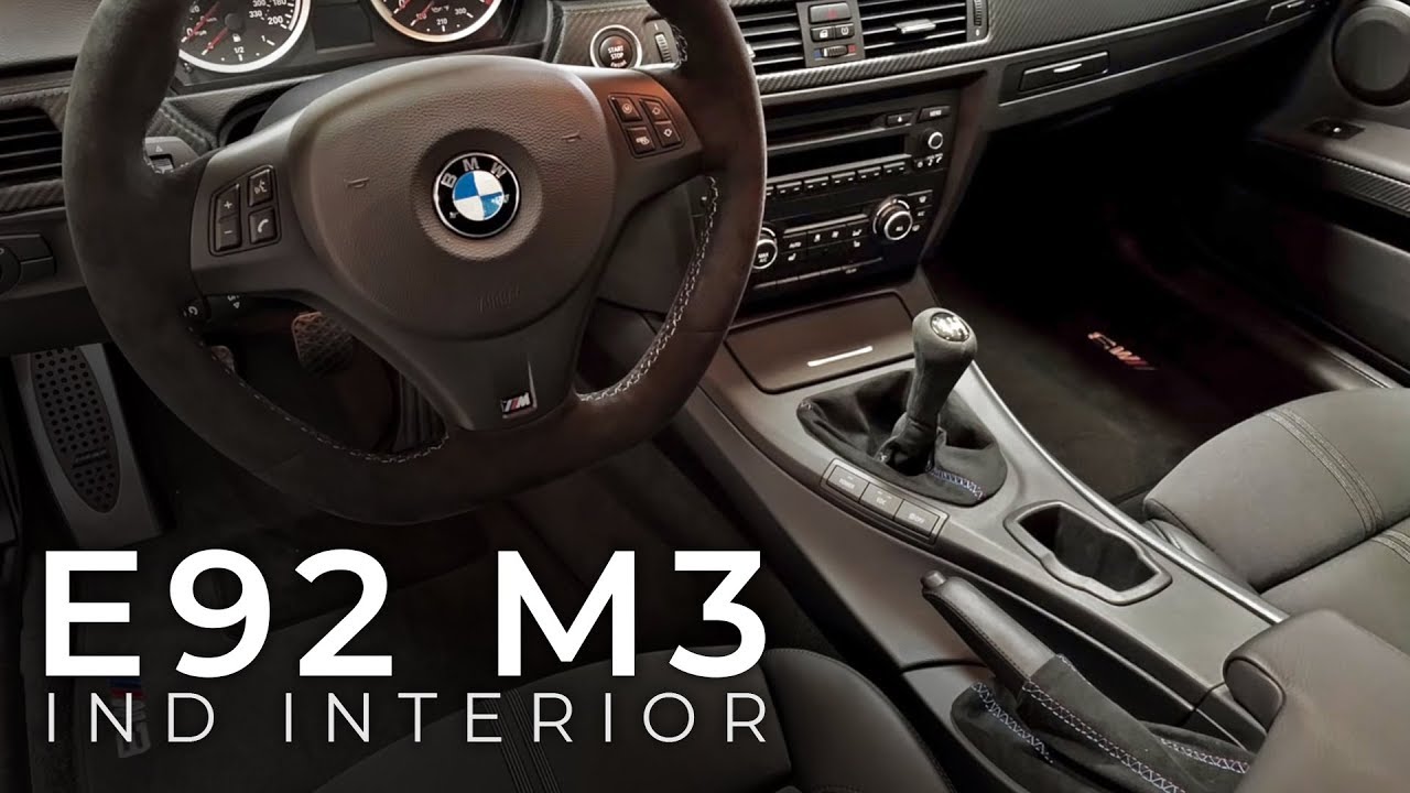 E92 M3 M Performance Steering Wheel, IND Alcantara Upgrades, & Clutch Spring Removal