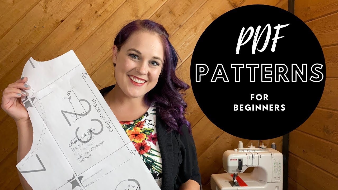 PDF Sewing Patterns | How to Download, Print and Assemble For Beginners + FREE PATTERN