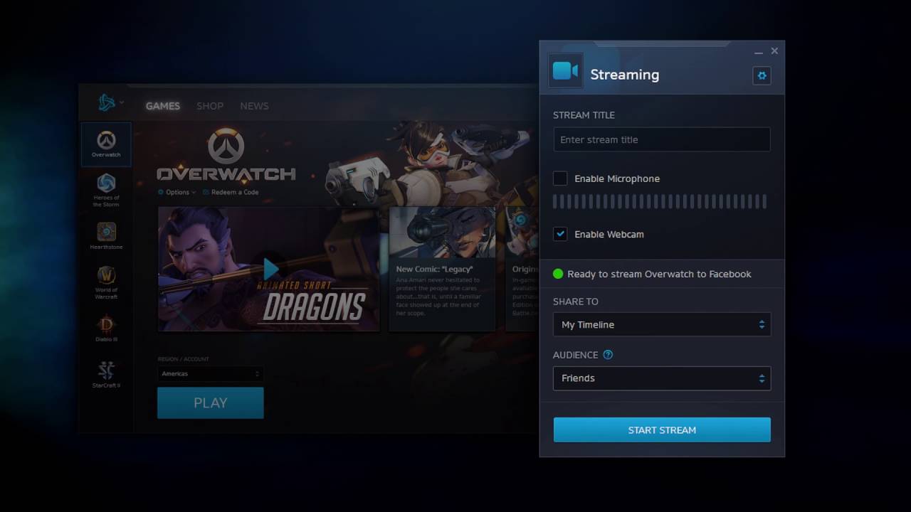 Introducing Blizzard Streaming on Facebook!