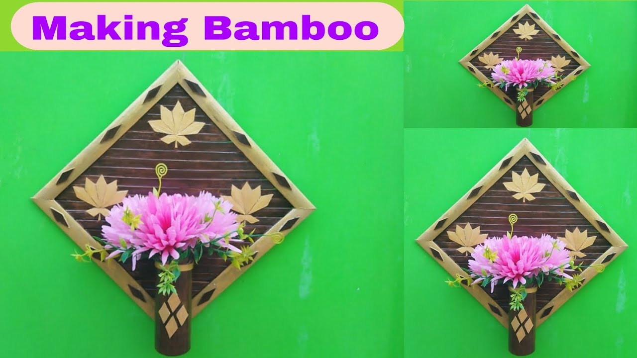 Diy wall hanging craft idea || Bamboo craft.