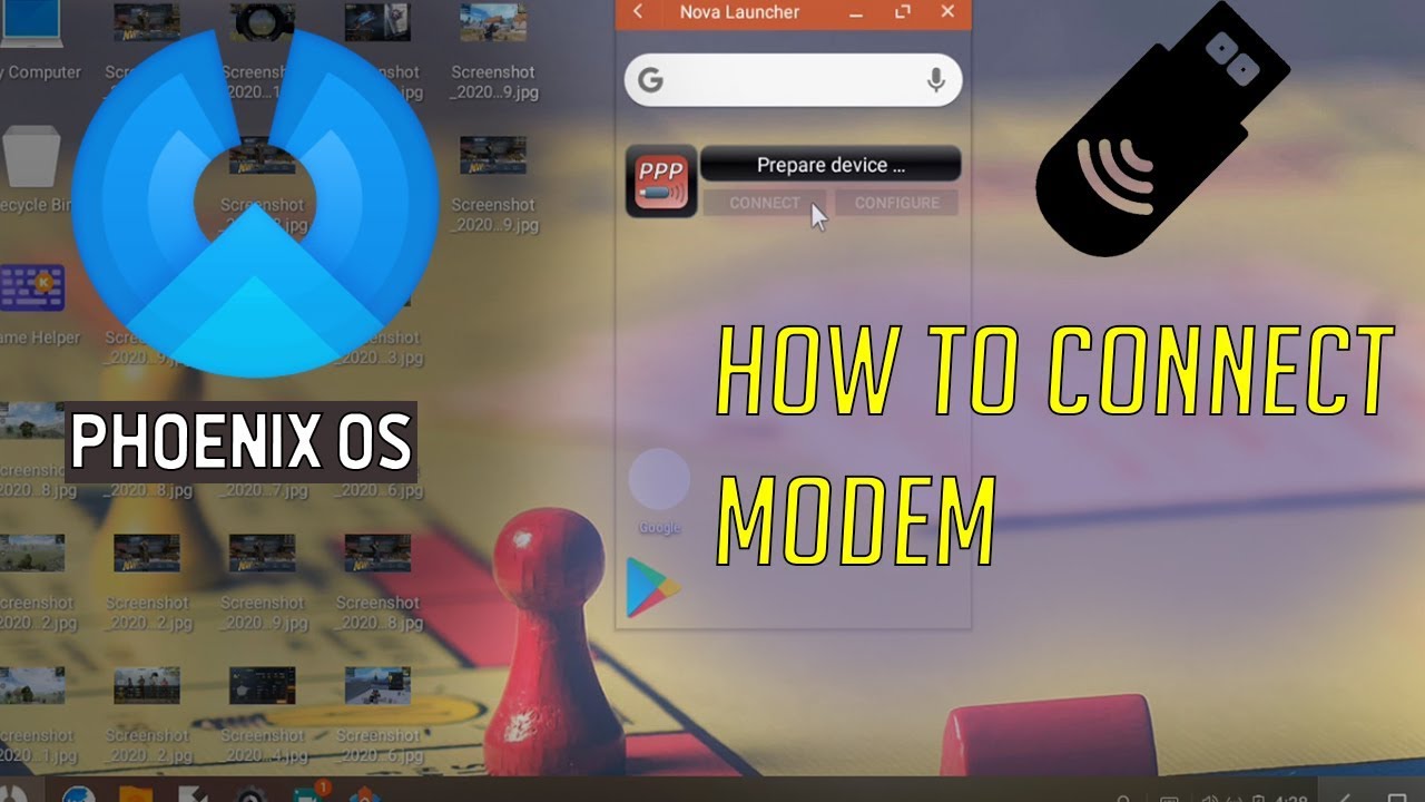 How to connect Internet on Phoenix OS via USB MODEM