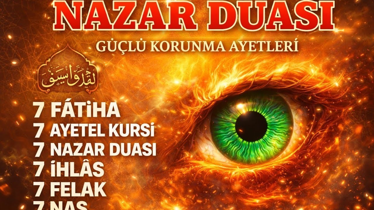 NAZAR VE HASAD İÇİN RUQYAH: Ayetel Kürsi, Felak, Nas, Kalem Suresi | Dinle ve Rahatla | Nazar Duasi