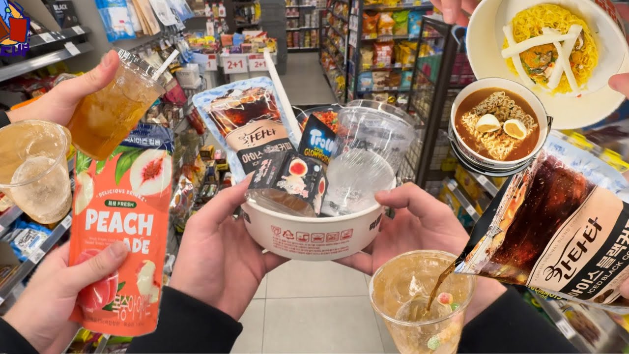 ASMR in Seoul’s 24/7 CVS (No talking) 