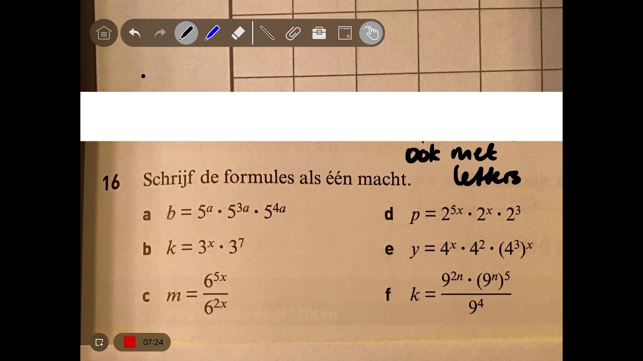 3 havo 9.2 Rekenen met exponenten