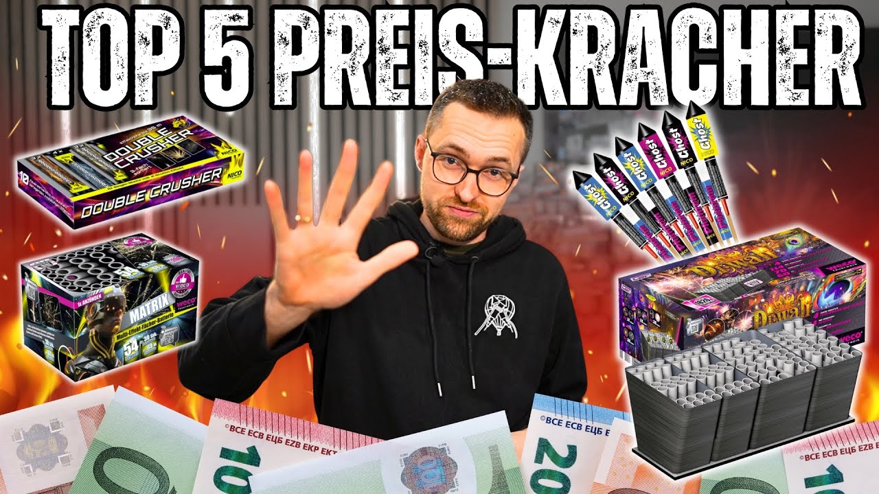 TOP 5 Feuerwerk Preis-Leistungs-Kracher 🔥😍💵