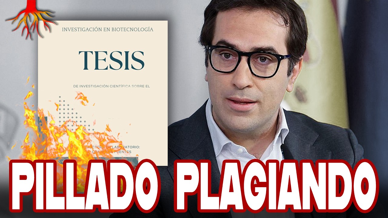 PILLAN PLAGIANDO su tesis al NUEVO VICEPRESIDENTE de Pedro S&aacute;nchez, Carlos Cuerpo