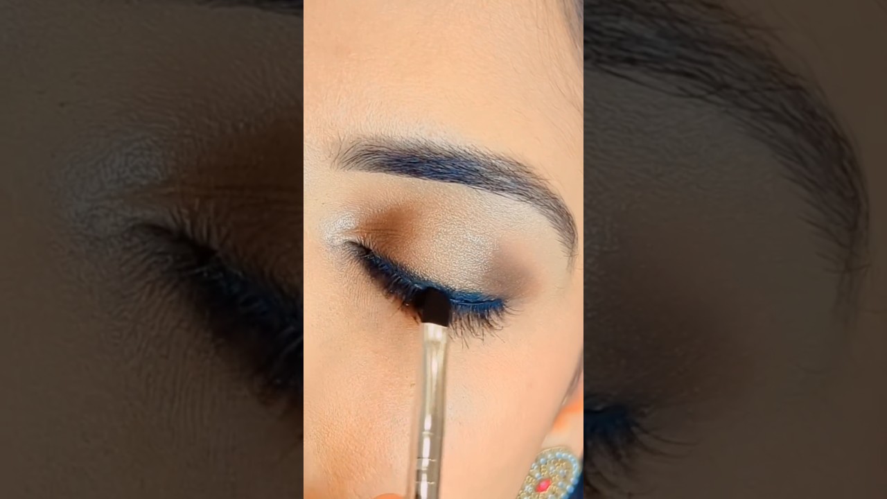 Soft eye makeup #beautiful #partymakeup #trending #youtubeshorts #eyemakeup #soft #softmakeuplook