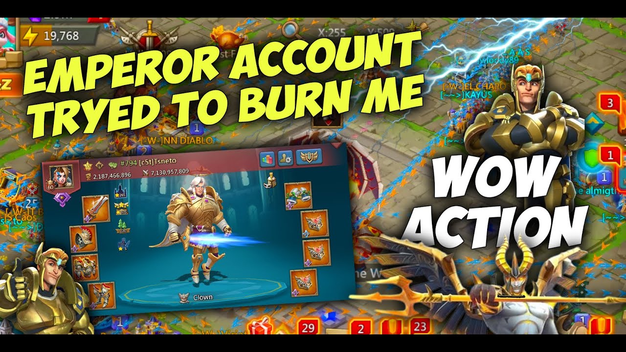 Lords Mobile — WoW Action! Аккаунт Emperor пришёл ко мне… Провал!