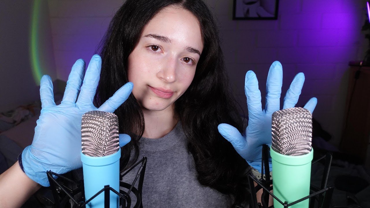 ASMR | Latex Gloves Hand Movements For Tingles & Sleep ♡