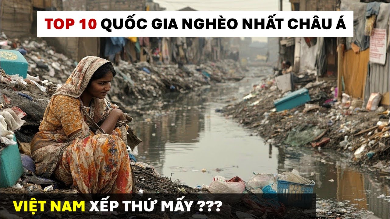 Top 10 Quốc Gia Nghèo Nhất Châu Á - Việt Nam Xếp Thứ Mấy ??? Update mới nhất 2025