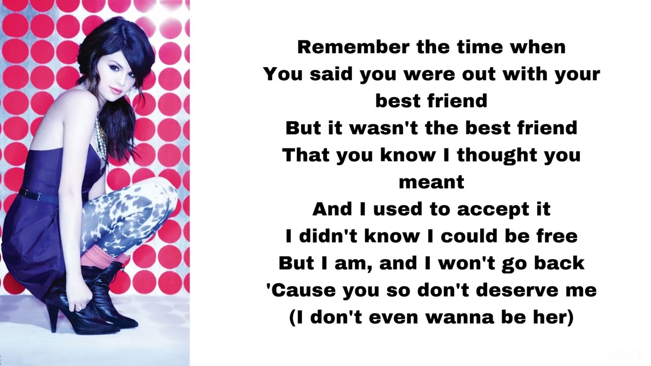 Selena Gomez & The Scene - I won’t apologize (lyrics)