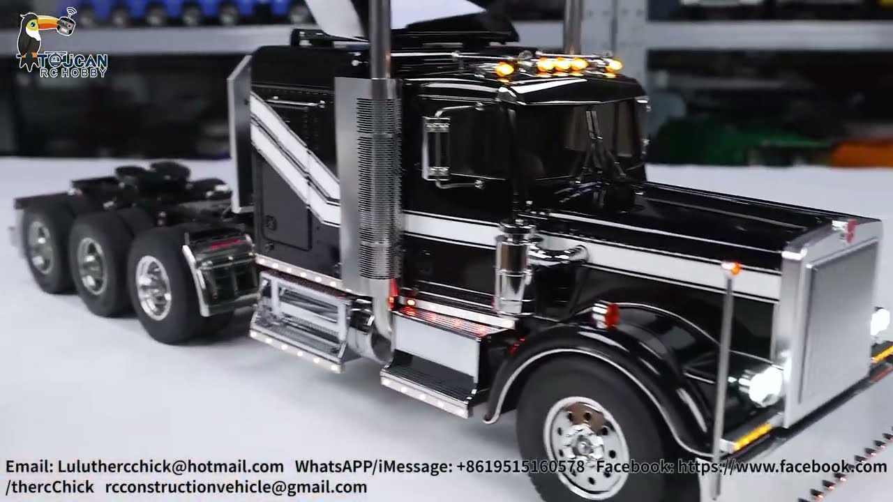 Peterbilt 1/14 Grand hauler 8x4 with the best ever features REVIEW!!! upgraded suspension?
