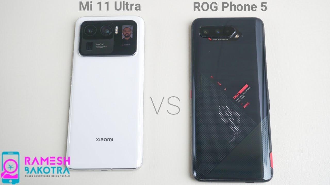 Mi 11 Ultra vs Asus ROG Phone 5 SpeedTest and Camera Comparison