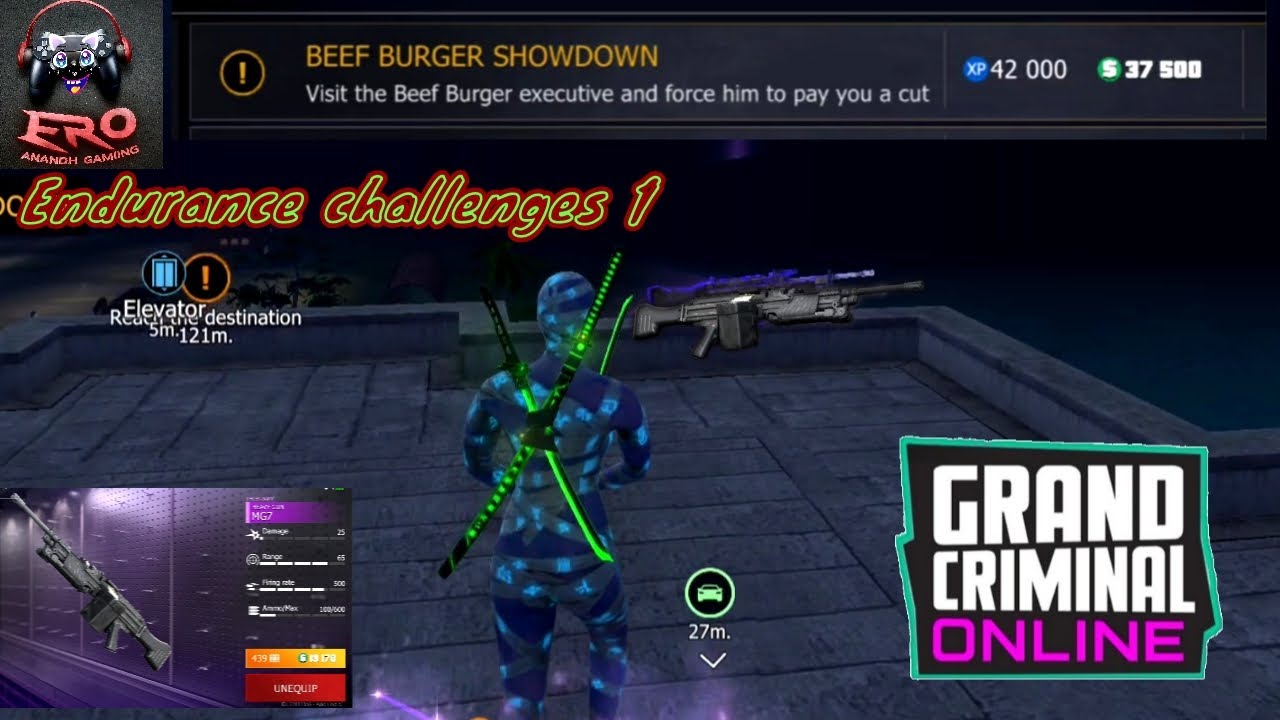 Endurance challenges 1 BEEF BURGER SHOWDOWN easy way play new players grand criminal online sandbox
