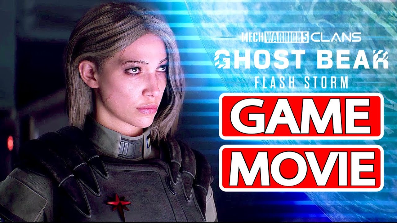 MECHWARRIOR 5 CLANS Ghost Bear Flash Storm GAME MOVIE [CUTSCENES ONLY]