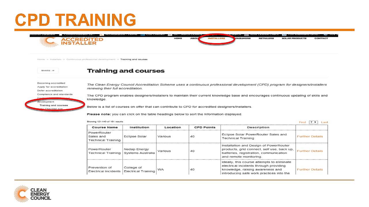 Incoming solar installer series &ndash; webinar 3: the installer website