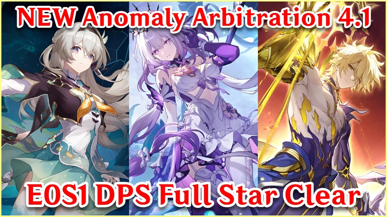 NEW Anomaly Arbitration - E0S1 DPS Full Star Clear! Ft. Firefly Castorice Phainon | Honkai Star Rail