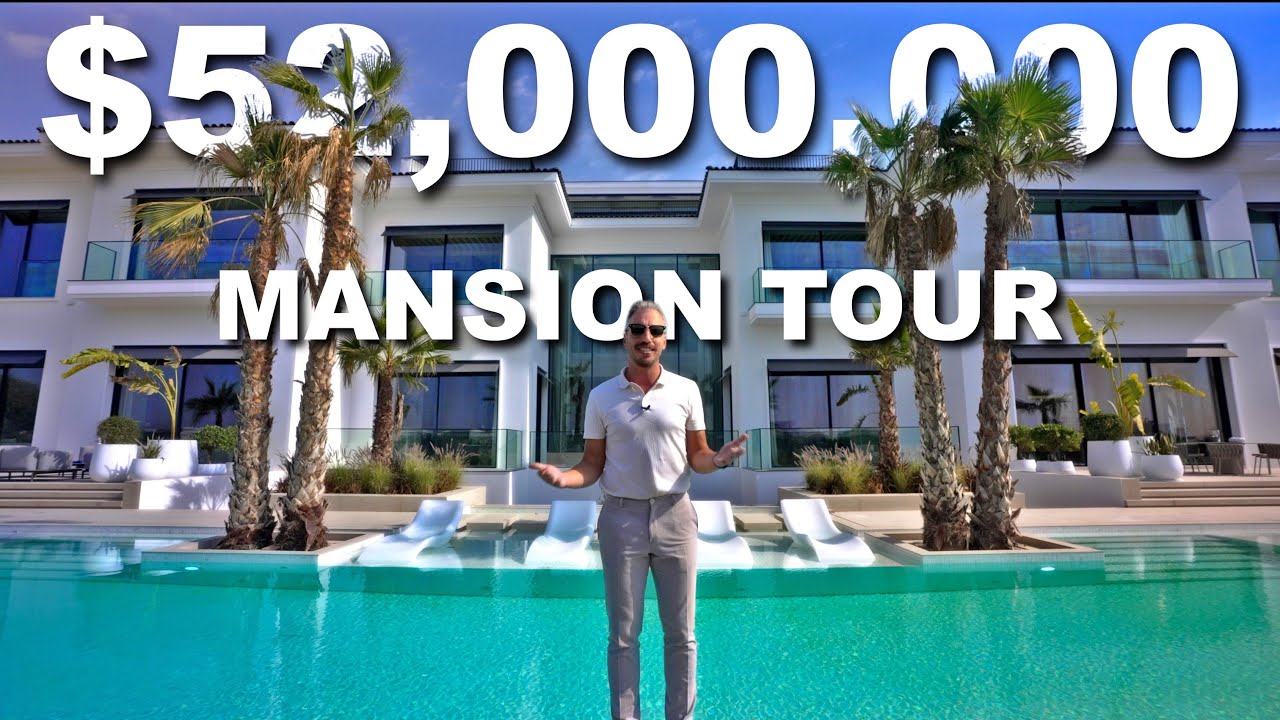 Touring a $52,000,000 Luxury MEGA MANSION in the DUBAI Hills
