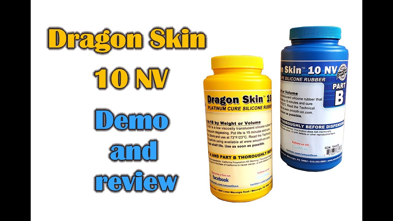 Демонстрация и обзор платинового силикона Smooth-On Dragon Skin 10 NV