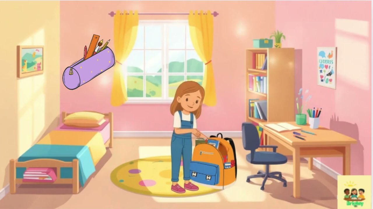 Elyssa prépare son cartable🎒