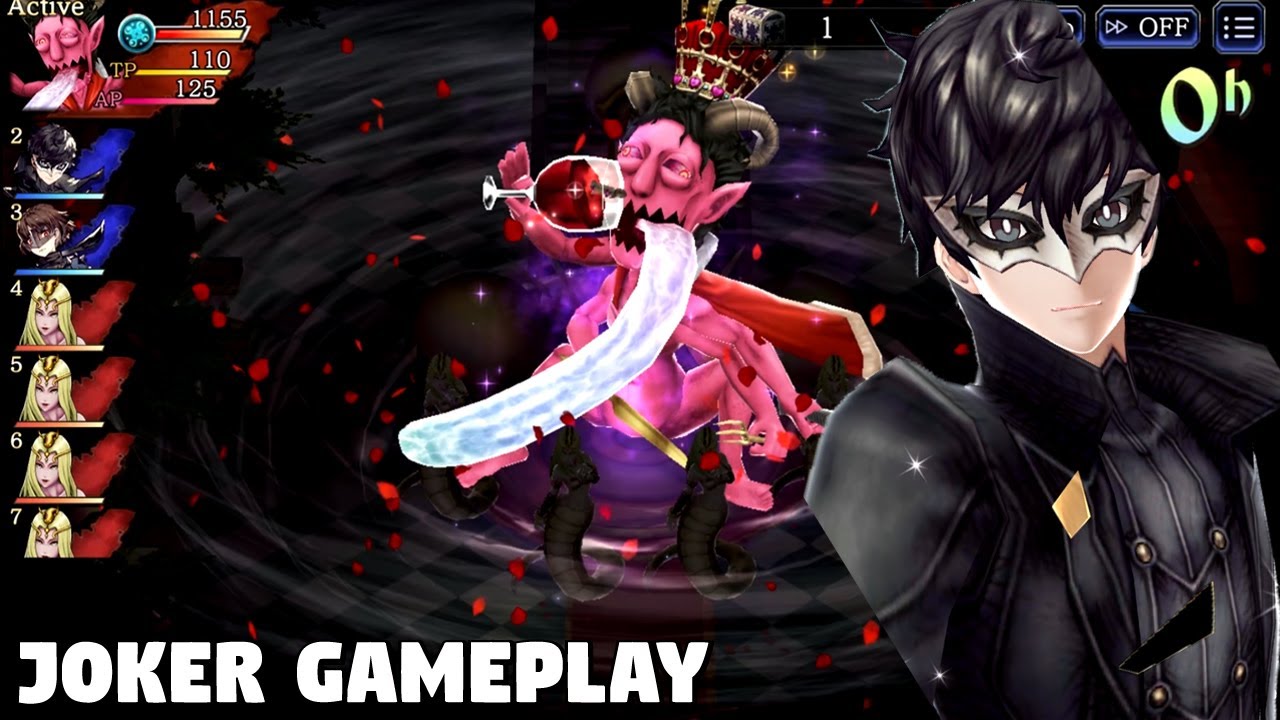 Persona 5 Royal x Final Fantasy BE War of The Visions - Boss Kamoshida (Joker Gameplay)