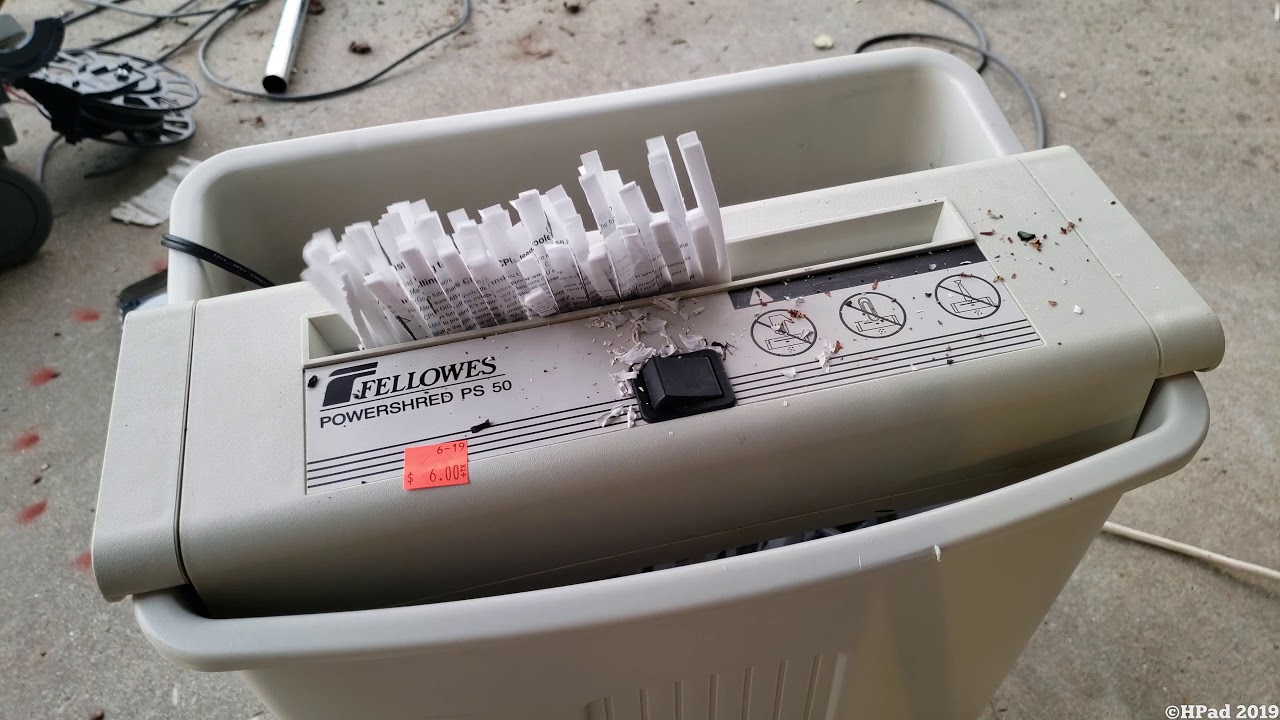 Fellows PowerShred Shredder Destruction