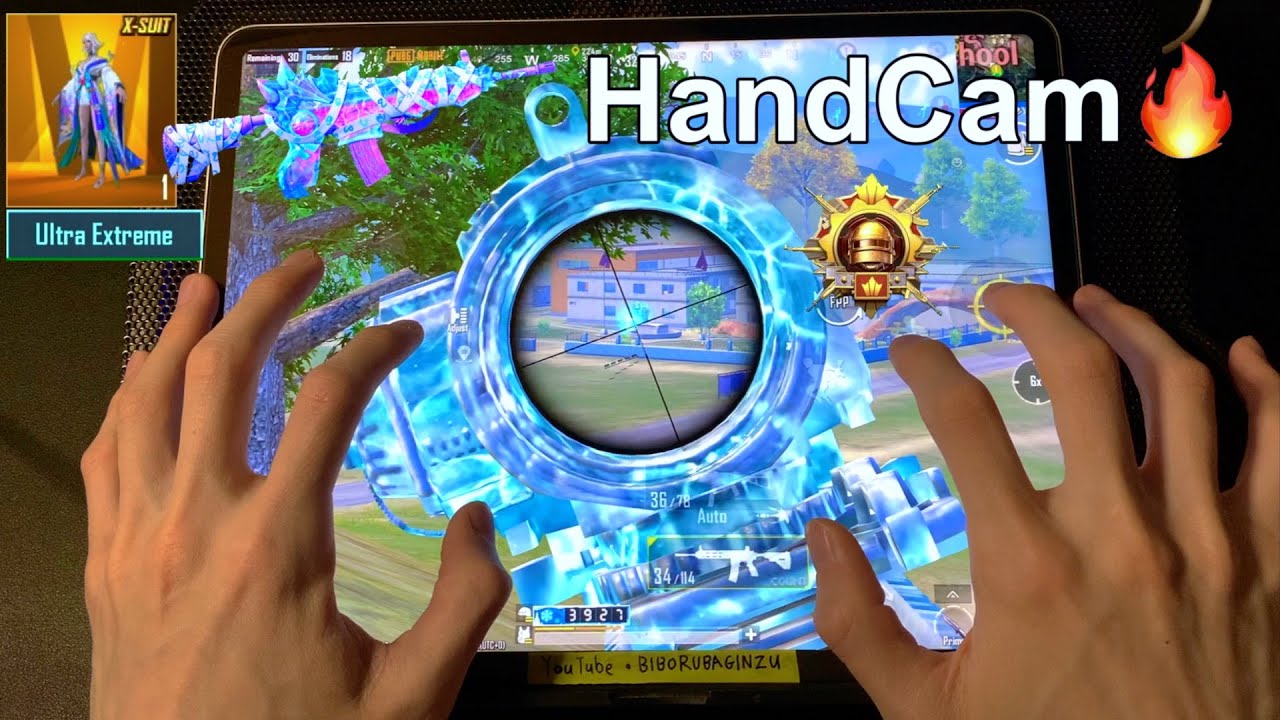 God Sensitivity - 6finger HANDCAM iPad Pro  120fps‼️ | Solo vs Squad - PUBG MOBILE