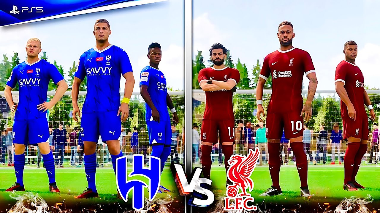 FIFA VOLTA - RONALDO, NEYMAR, MBAPPE, SALAH, KANE, HAALAND ALL STARS | AL HILAL vs LIVERPOOL
