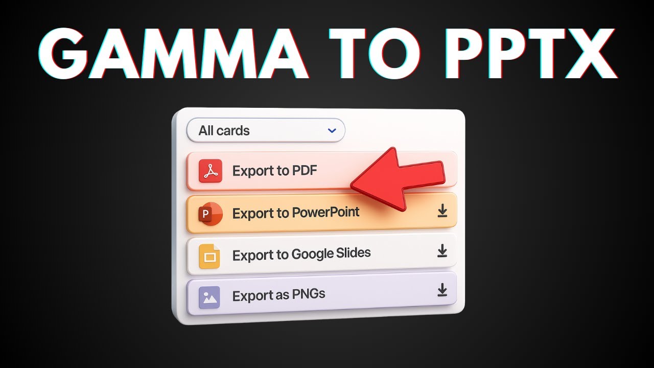 How to Export Gamma AI Presentation to PowerPoint