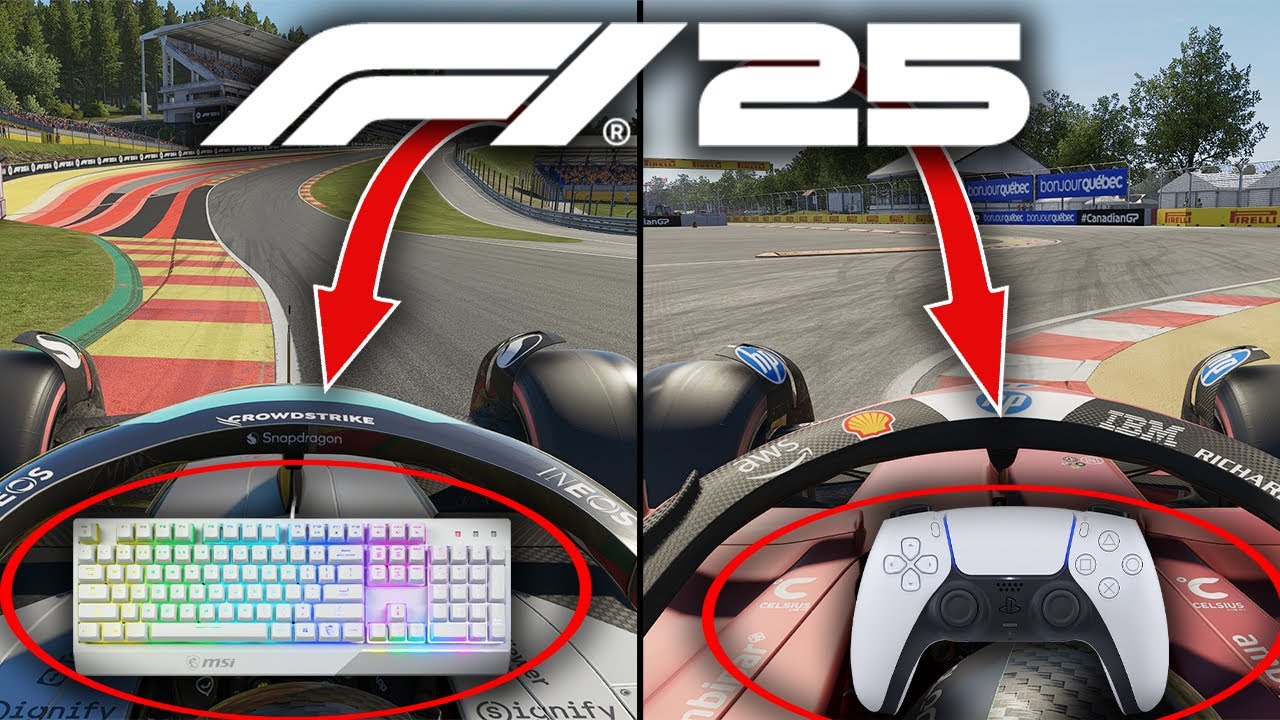 Клавиатура против контроллера в F1 25! Что быстрее?