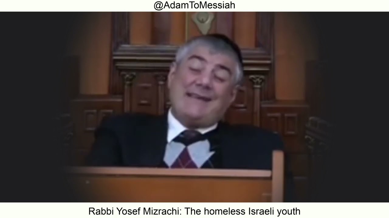 Rabbi Yosef Mizrachi: The homeless Israeli youth