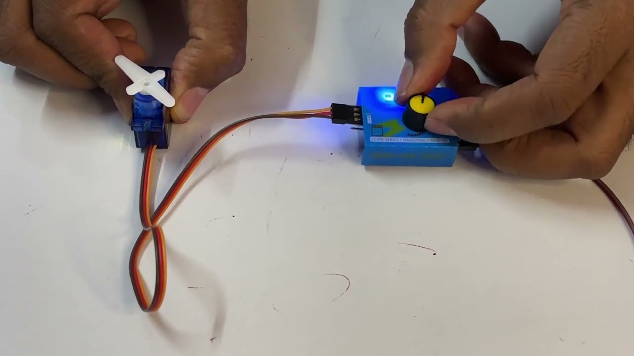 Servo motor Testing with Servo tester