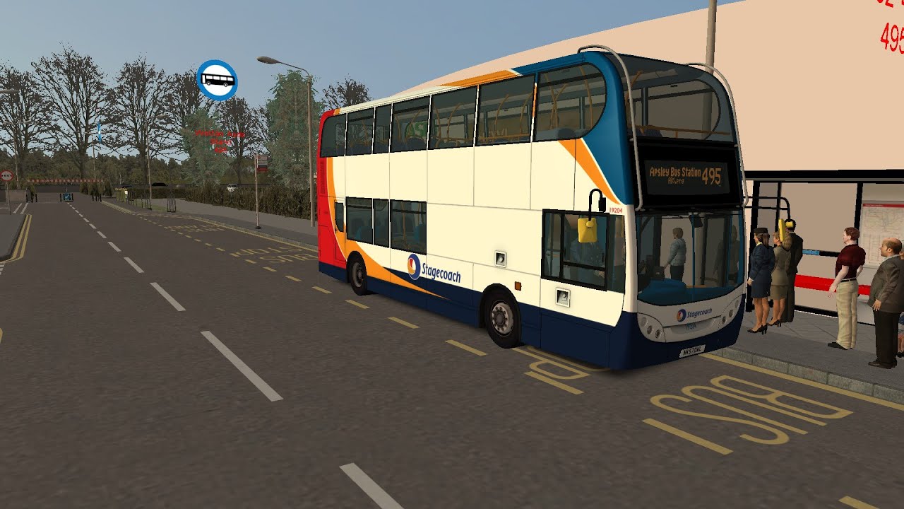 OMSI 2 - Bowdenham V5 (Route 495 - Wotton ASDA - Apsley Bus Station)