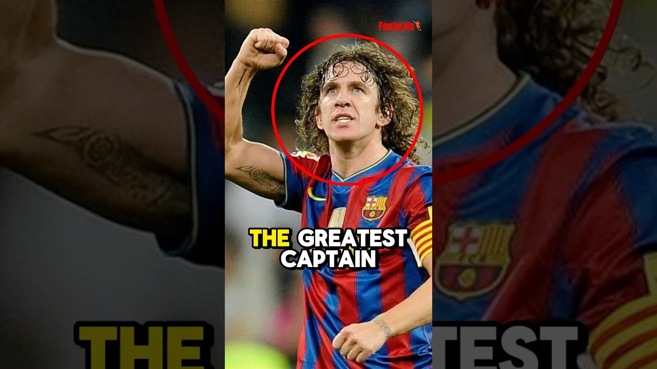 This is why Puyol is the greatest captain #football